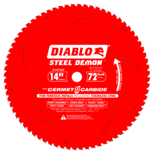 Diablo 14 in. x 72 TPI Steel Demon Cermet II Carbide Blade for Ferrous Metals